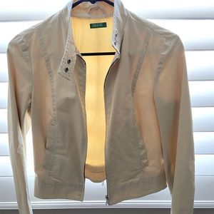 United Benetton Women Blazer in Beige Sz 38
